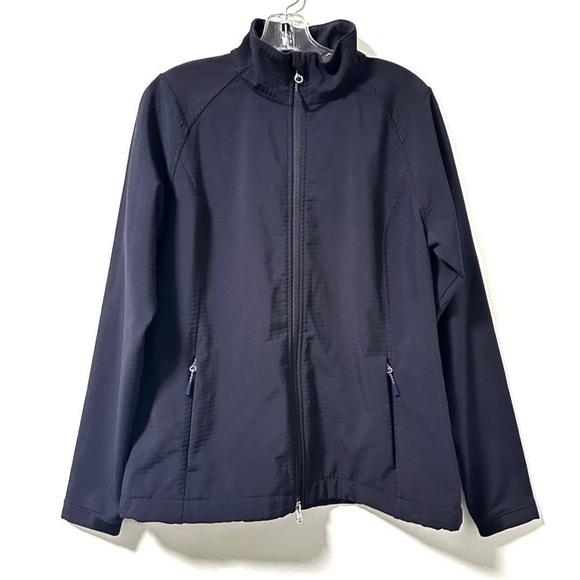Lands’ End Outfitters Navy Blue Zip Up Jacket Women’s Size Medium Gorpcore Fall - Picture 1 of 11
